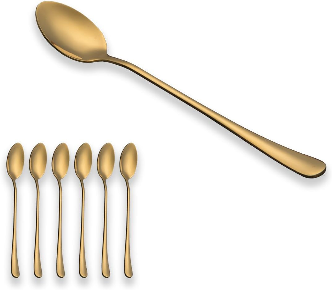 20-Piece Elegant Titanium Gold-Plated Stainless Steel Flatware Set for Four with Polished Finish