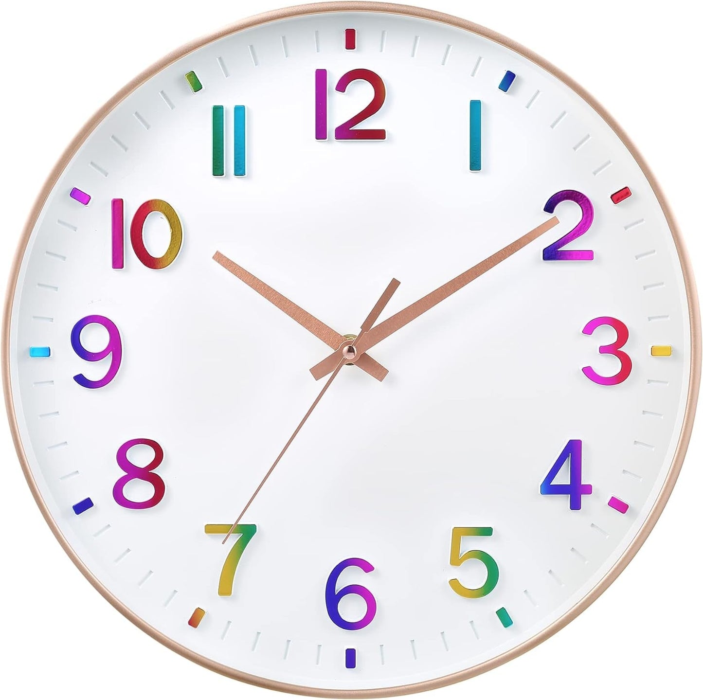 Elegant Silent Non-Ticking Wall Clock - Ideal for Home, Office, and Classroom Decoration