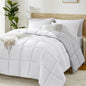 Reversible Twin Comforter in Plum and Light Purple - Ideal for Year-Round Comfort and Style