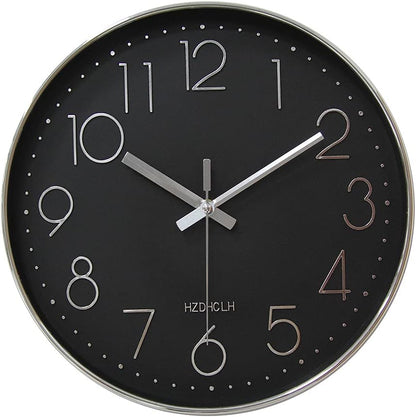 Elegant Silent Non-Ticking Wall Clock - Ideal for Home, Office, and Classroom Decoration