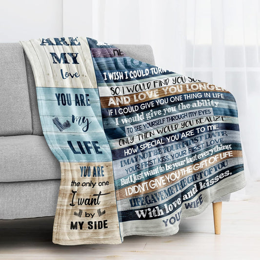 Cozy Up Your Love: Perfect Blanket Gift for Your Husband's Birthday, Anniversary, or Any Special Occasion!