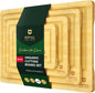 Premium Bamboo Cutting Board Set for Meal Preparation, Charcuterie, and Butchering - Ideal Gift for Culinary Enthusiasts