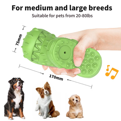 Squeaky Dog Chew Toy for Aggressive Chewers - Shoe Shape Teeth Cleaning Toy