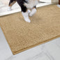 Indoor Chenille Entrance Mat, 60" x 36", Highly Absorbent and Washable Non-Slip Welcome Mat in Dark Grey