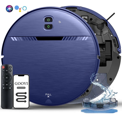 2-in-1 Robot Vacuum and Mop Combo for Pet Hair and Hard Floors