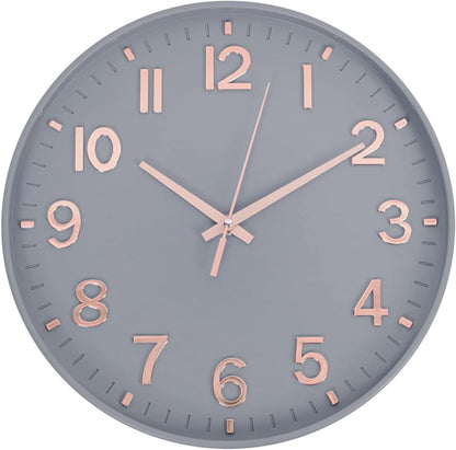 Elegant Silent Non-Ticking Wall Clock - Ideal for Home, Office, and Classroom Decoration