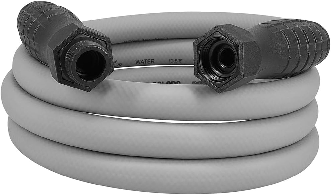 Heavy-Duty Lightweight 5/8" x 10' Garden Lead-In Hose with Swivel Grip, Drinking Water Safe, Zillagreen - HFZG510YWS-E