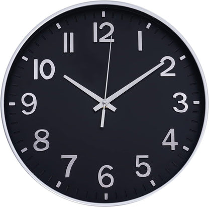 Elegant Silent Non-Ticking Wall Clock - Ideal for Home, Office, and Classroom Decoration