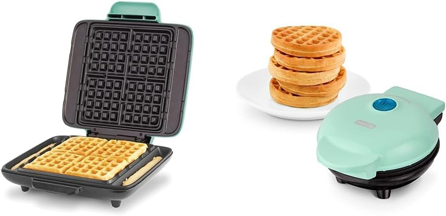 Deluxe Non-Stick Waffle Maker - 1200W with Versatile Breakfast Options, Hash Brown Feature, and Easy Clean Design in Red