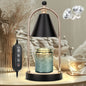 Elegant Black Electric Candle Warmer Lamp for Contemporary Home Aesthetics