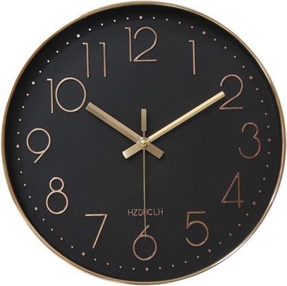 Elegant Silent Non-Ticking Wall Clock - Ideal for Home, Office, and Classroom Decoration