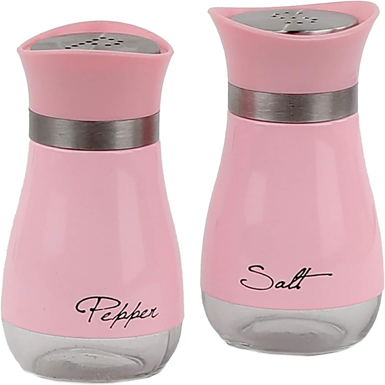 Elegant Red Salt and Pepper Shakers Set