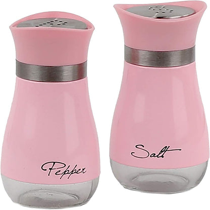 Elegant Red Salt and Pepper Shakers Set