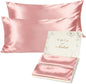 Luxurious Satin Pillowcase Set for Enhanced Beauty Sleep - Queen Size with Zipper Closure, Perfect for Hair and Skin Care, Ideal Gift for All