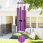 36-Inch Outdoor Wind Chimes - Elegantly Tuned for Relaxation and Soothing Melodies, Black Memorial Chimes for Sympathy and Remembrance