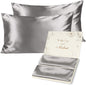 Luxurious Satin Pillowcase Set for Enhanced Beauty Sleep - Queen Size with Zipper Closure, Perfect for Hair and Skin Care, Ideal Gift for All