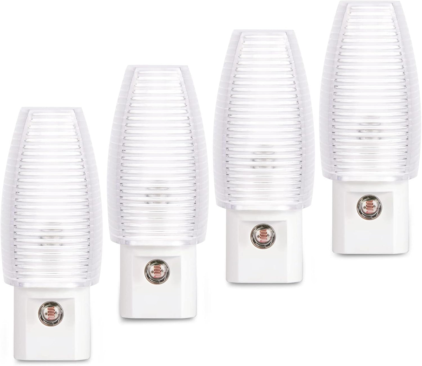 8-Pack Warm White LED Night Lights with Dusk-to-Dawn Sensor for Home Use