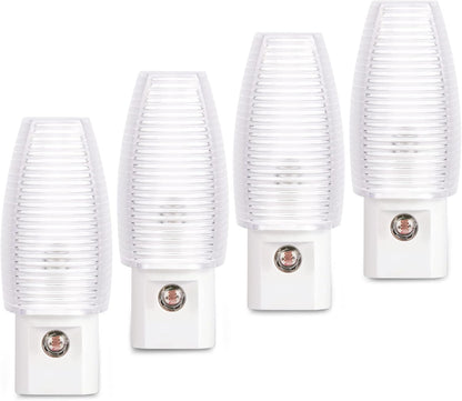 8-Pack Warm White LED Night Lights with Dusk-to-Dawn Sensor for Home Use