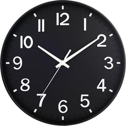 Elegant Silent Non-Ticking Wall Clock - Ideal for Home, Office, and Classroom Decoration