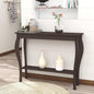 Elegant White Narrow Console Table - Ideal Accent for Entryways and Living Areas