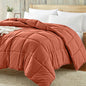 Reversible Twin Comforter in Plum and Light Purple - Ideal for Year-Round Comfort and Style