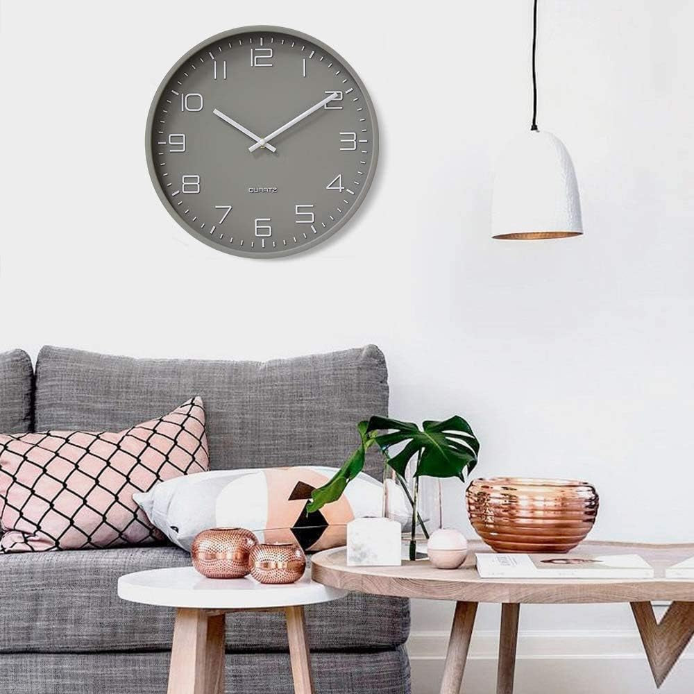 Elegant Silent Non-Ticking Wall Clock - Ideal for Home, Office, and Classroom Decoration