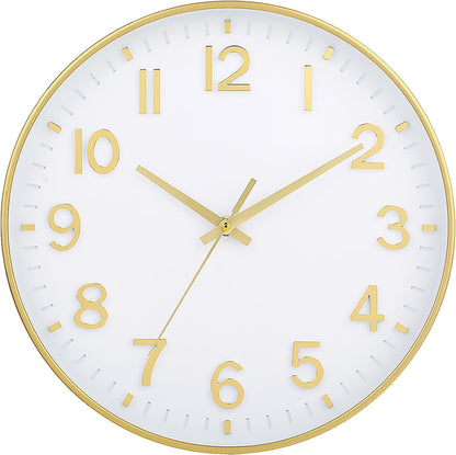 Elegant Silent Non-Ticking Wall Clock - Ideal for Home, Office, and Classroom Decoration