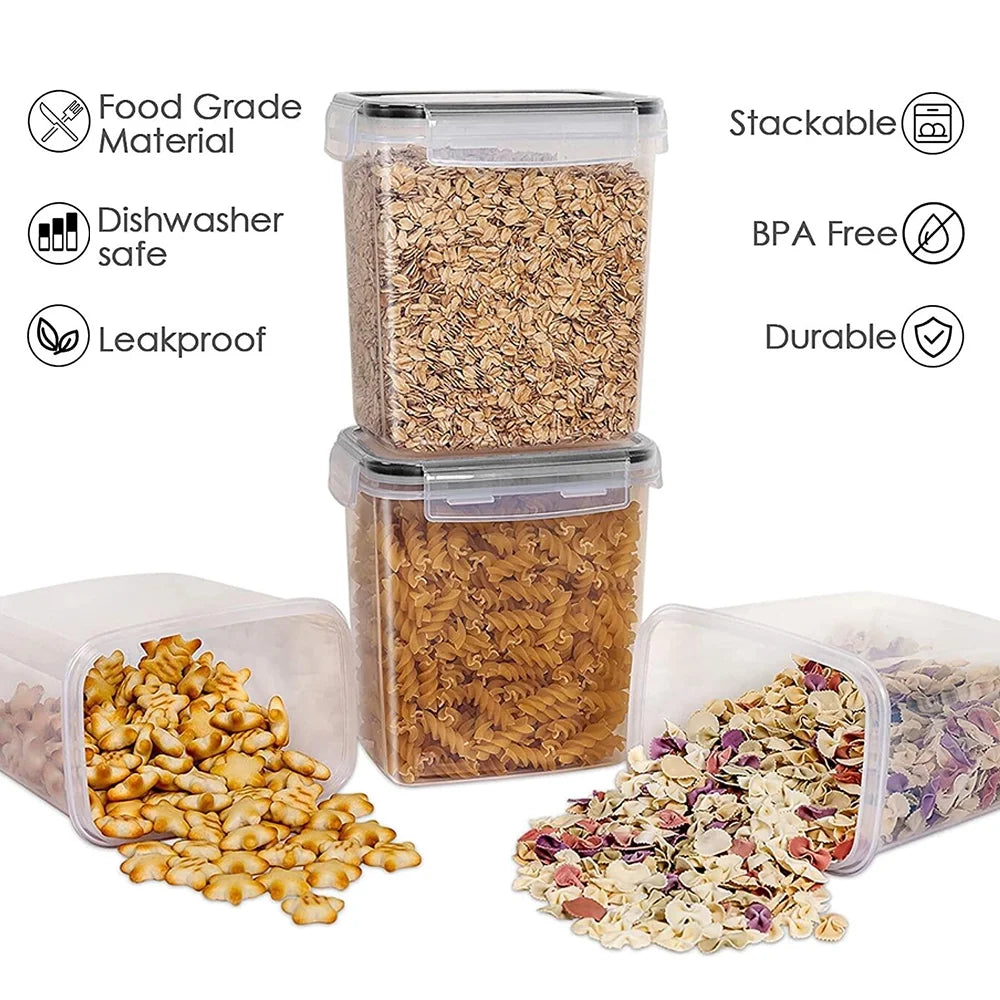 15-Pack BPA-Free Airtight Food Storage Container Set with Lids & 24 Labels for Kitchen Organization