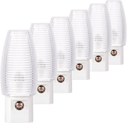 8-Pack Warm White LED Night Lights with Dusk-to-Dawn Sensor for Home Use