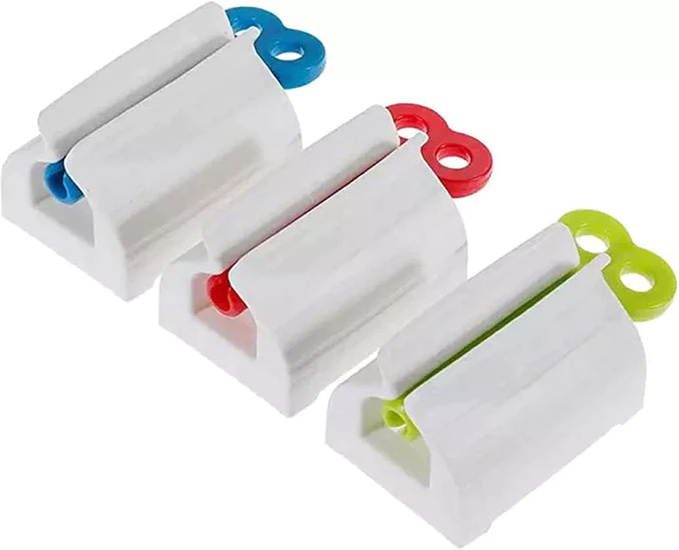 6X Toothpaste Squeezer Bathroom Tube Easy Stand Dispenser Rolling Holder Seat