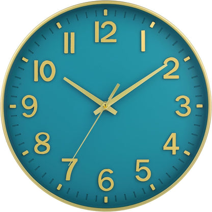 Elegant Silent Non-Ticking Wall Clock - Ideal for Home, Office, and Classroom Decoration