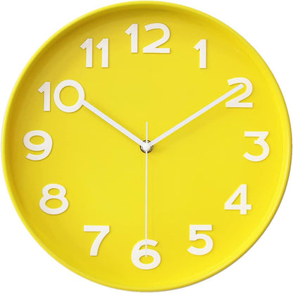 Elegant Silent Non-Ticking Wall Clock - Ideal for Home, Office, and Classroom Decoration