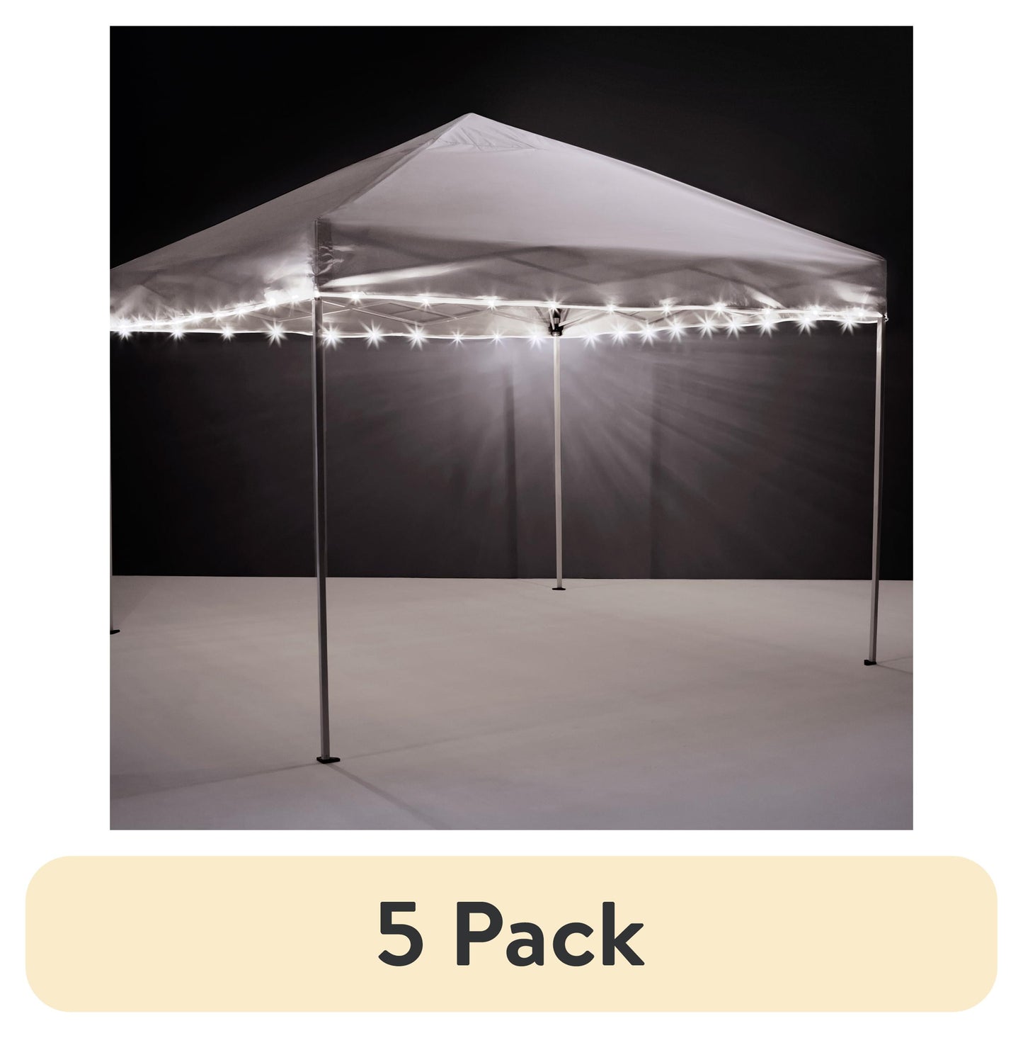 Canopy LED String Lights for Outdoor Canopies, Battery Operated, White