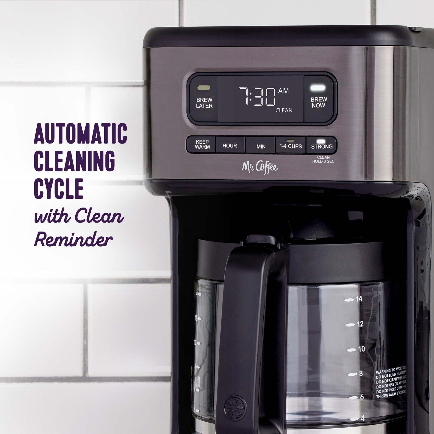 14-Cup Programmable Coffee Maker Featuring a Lightweight Stainless Steel Design