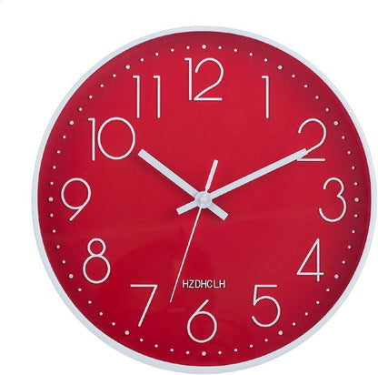 Elegant Silent Non-Ticking Wall Clock - Ideal for Home, Office, and Classroom Decoration