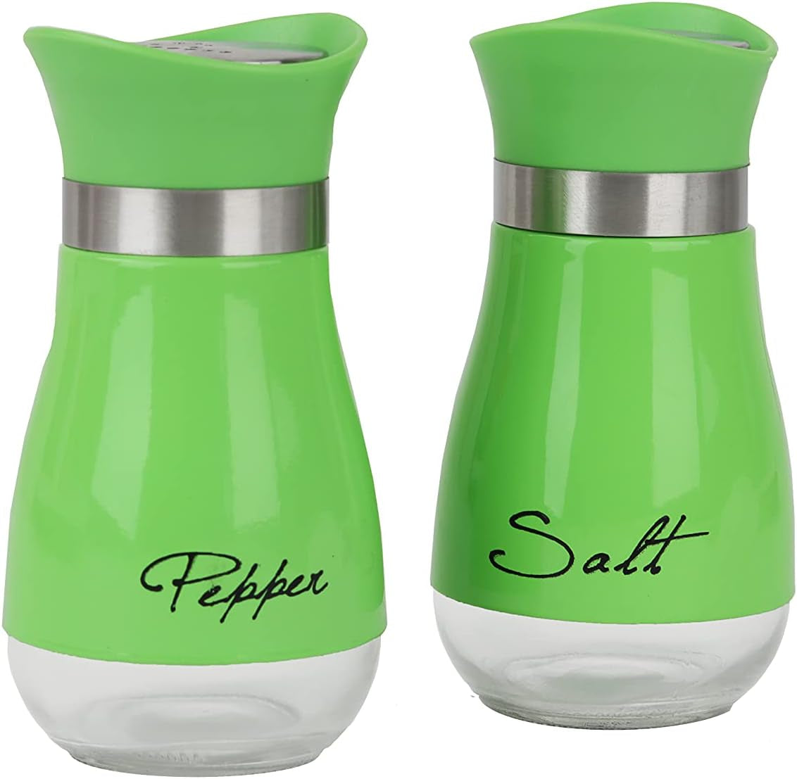 Elegant Red Salt and Pepper Shakers Set