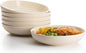 Set of 6 Large 30 Ounce Porcelain Salad and Pasta Serving Bowls, 8.4 Inch, Microwave and Dishwasher Safe