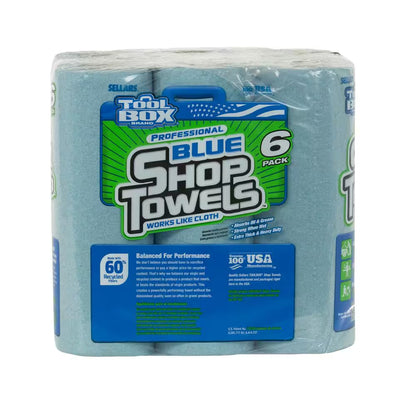 Z400 Blue 55-Count Shop Towel Cleaning Wipes (Pack of 6)