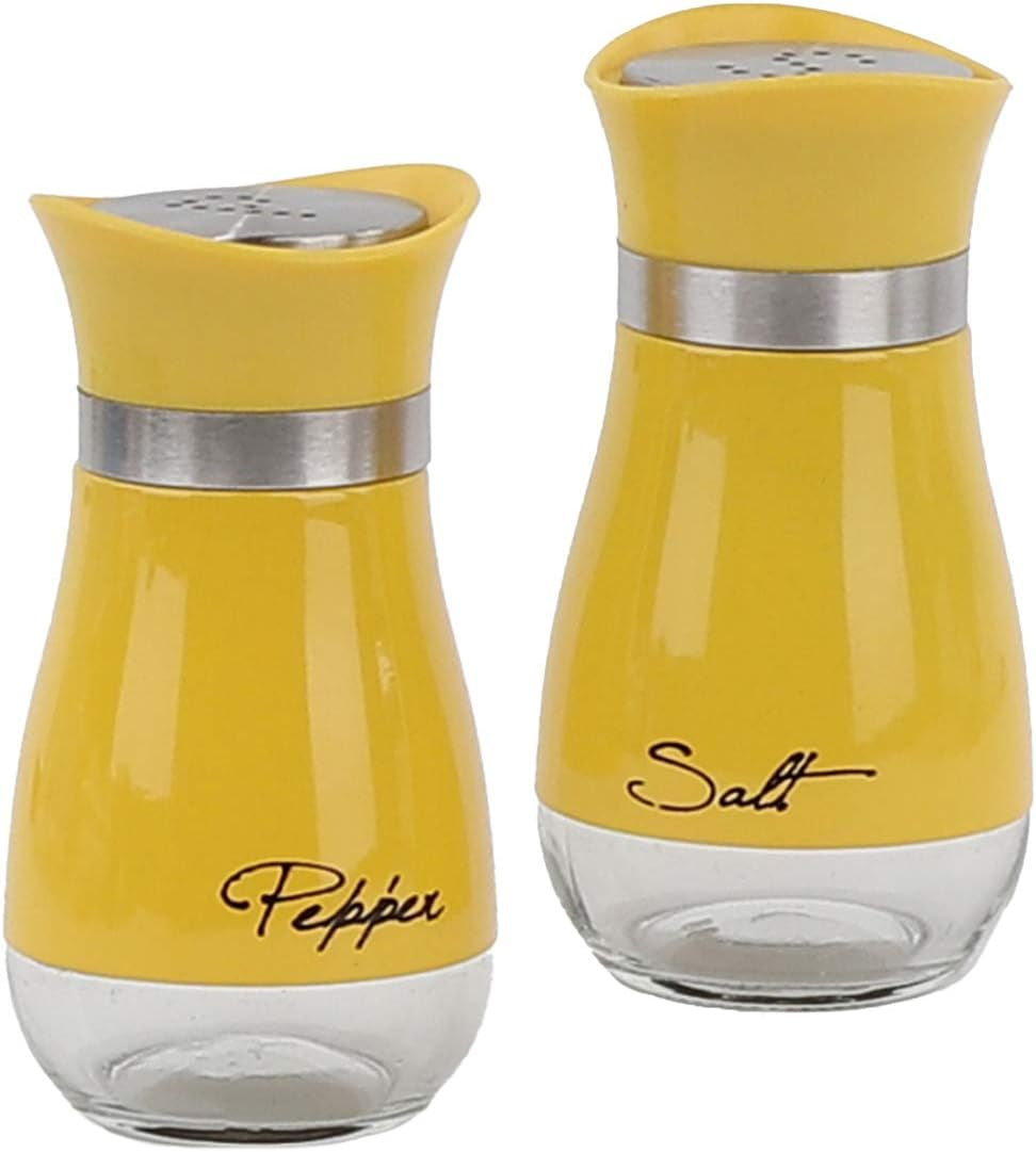 Elegant Red Salt and Pepper Shakers Set