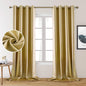 Luxurious Silver Grey Faux Silk Blackout Curtains - 52 x 96 Inches - Thermal Insulated Room Darkening Drapes for Optimal Bedroom Comfort