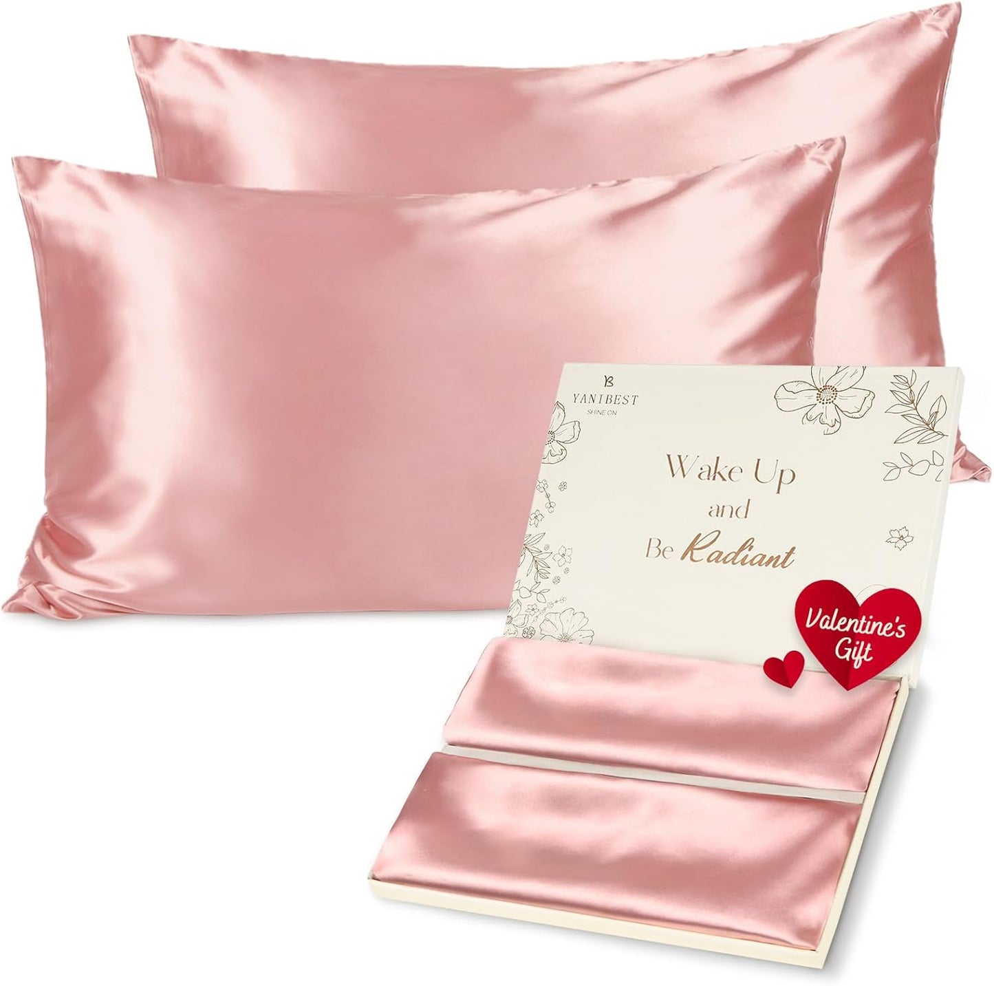 Luxurious Satin Pillowcase Set for Enhanced Beauty Sleep - Queen Size with Zipper Closure, Perfect for Hair and Skin Care, Ideal Gift for All