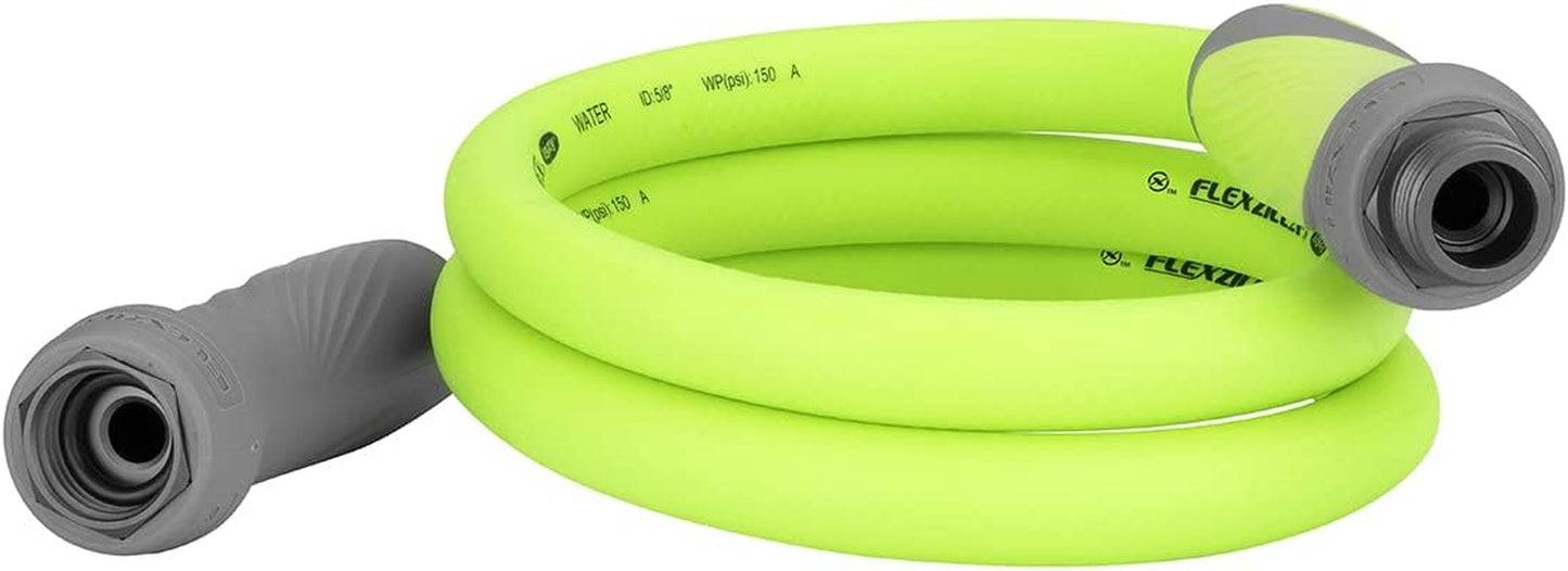 Heavy-Duty Lightweight 5/8" x 10' Garden Lead-In Hose with Swivel Grip, Drinking Water Safe, Zillagreen - HFZG510YWS-E