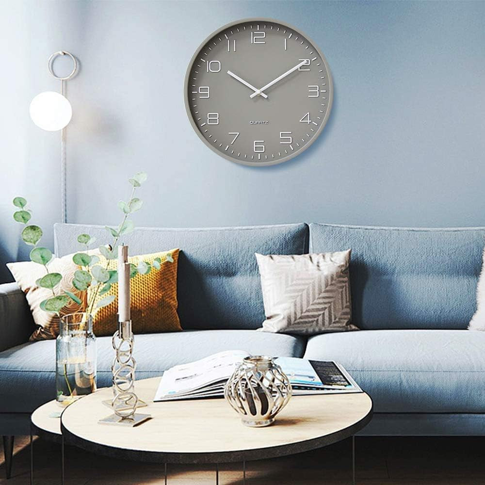 Elegant Silent Non-Ticking Wall Clock - Ideal for Home, Office, and Classroom Decoration