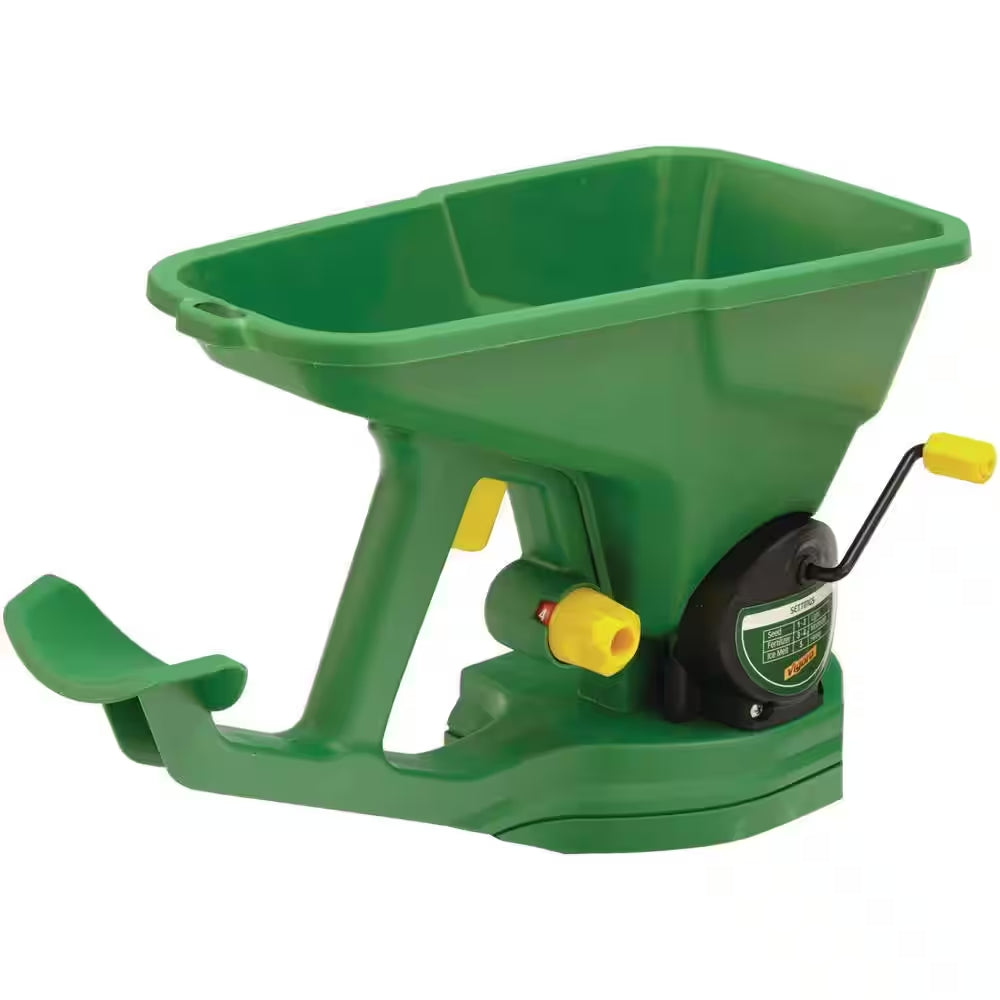 Professional Handheld Spreader for Grass Seed, Fertilizer, and Ice Melt - 1,000 Sq. Ft. Capacity