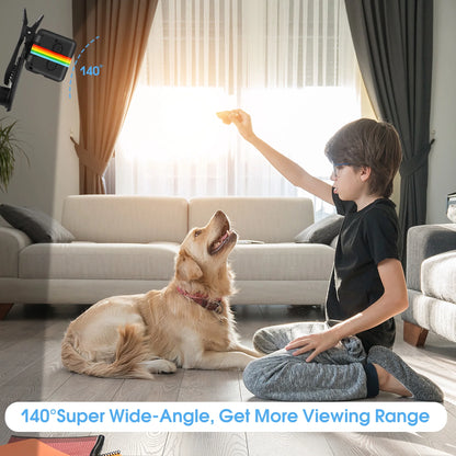 Wireless Indoor Home Surveillance Camera with Wi-Fi and Concealed Design