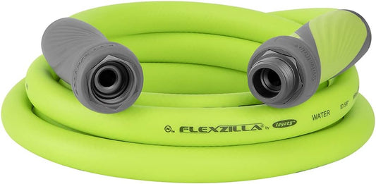 Heavy-Duty Lightweight 5/8" x 10' Garden Lead-In Hose with Swivel Grip, Drinking Water Safe, Zillagreen - HFZG510YWS-E