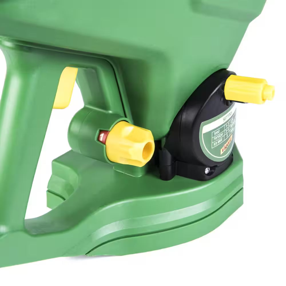 Professional Handheld Spreader for Grass Seed, Fertilizer, and Ice Melt - 1,000 Sq. Ft. Capacity