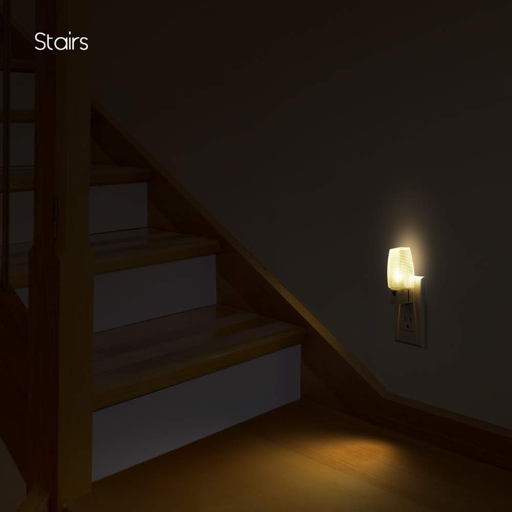 8-Pack Warm White LED Night Lights with Dusk-to-Dawn Sensor for Home Use