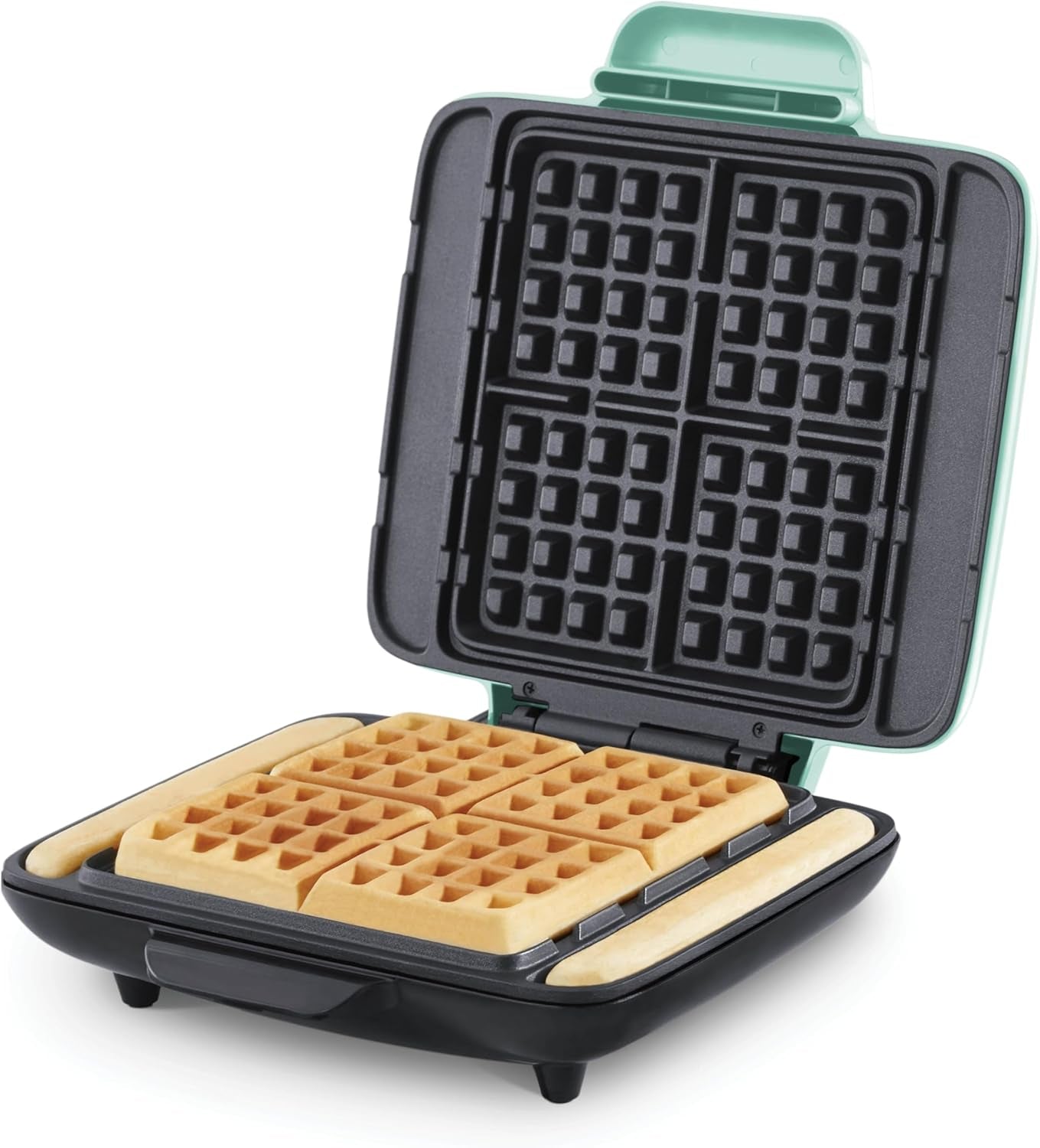 Deluxe Non-Stick Waffle Maker - 1200W with Versatile Breakfast Options, Hash Brown Feature, and Easy Clean Design in Red