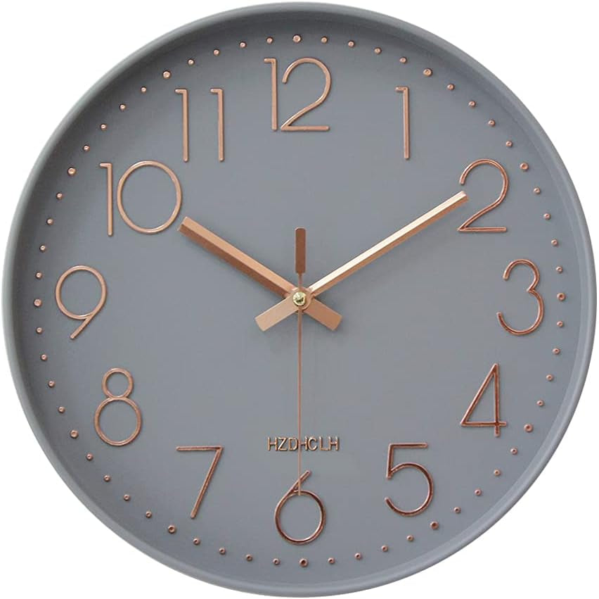 Elegant Silent Non-Ticking Wall Clock - Ideal for Home, Office, and Classroom Decoration